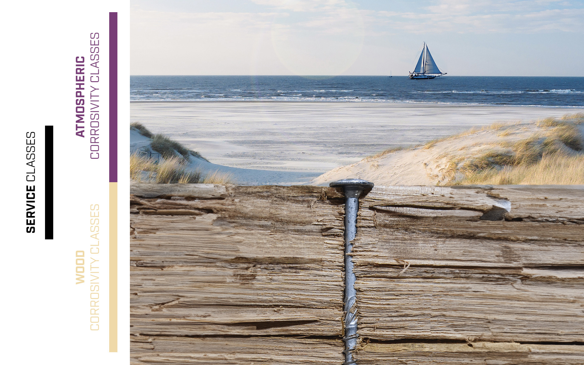 Screws installed in a corrosive environment